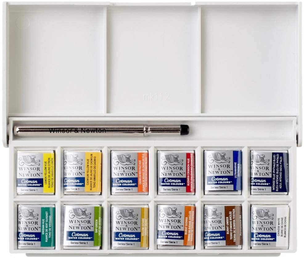 Caja de bolsillo para dibujantes de acuarela Cotman de Winsor & Ne – K.  A. Artist Shop